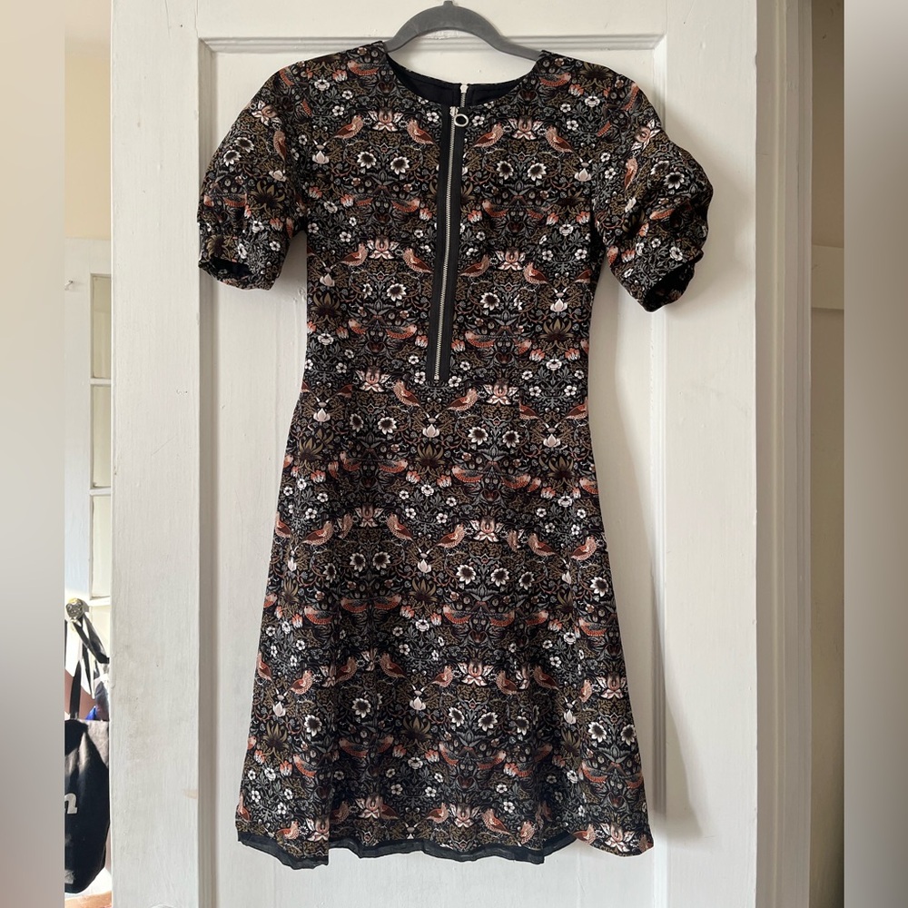 Marc Jacobs Strawberry Thief Front-Zip Dress